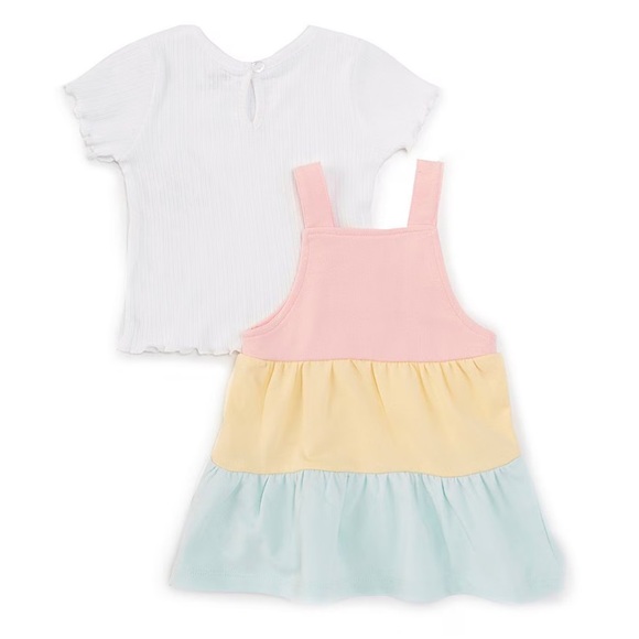 Little Me Color Block Knit Jumper and Shirt SET - Picture 2 of 2